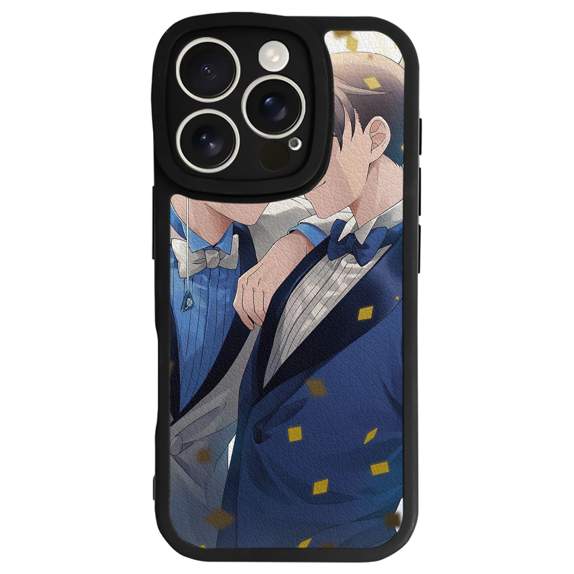 （画像用） 名探偵コナン Detective Conan 【iPhone 16シリーズ対応】シリコンスマホケース（レザー調） 材質：シリコン